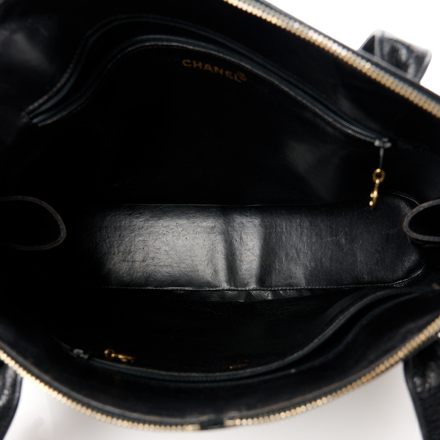 Chanel Caviar Large CC Shoulder Bag Black 5 of 11