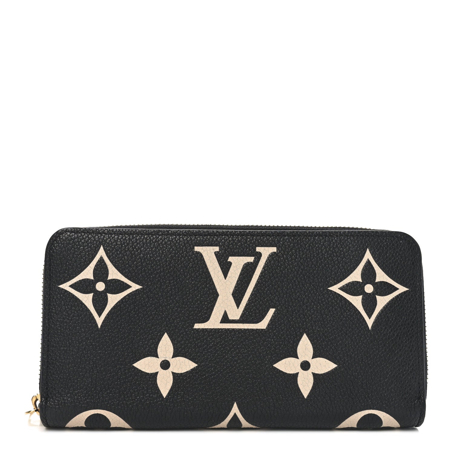 Louis Vuitton Empreinte Monogram Giant Zippy Wallet Black Beige 1 of 6