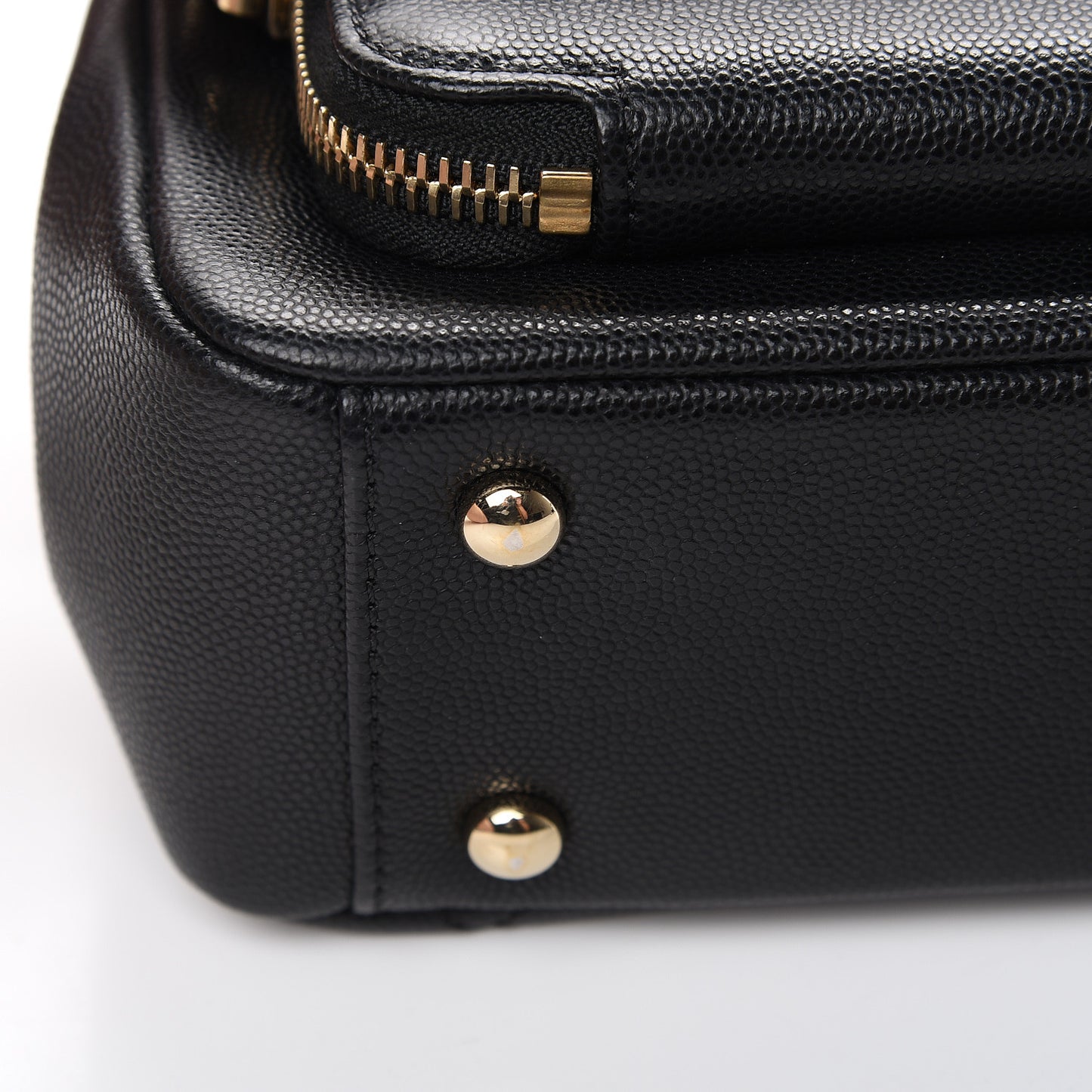 Caviar Quilted Small Business Affinity Flap Black