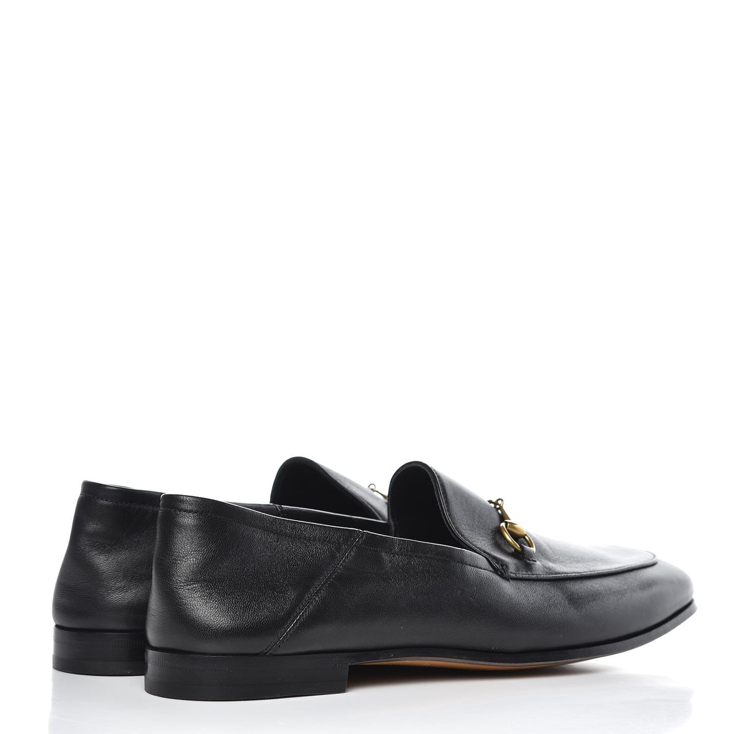 Lambskin Womens Brixton Horsebit Loafers 41.5 Black