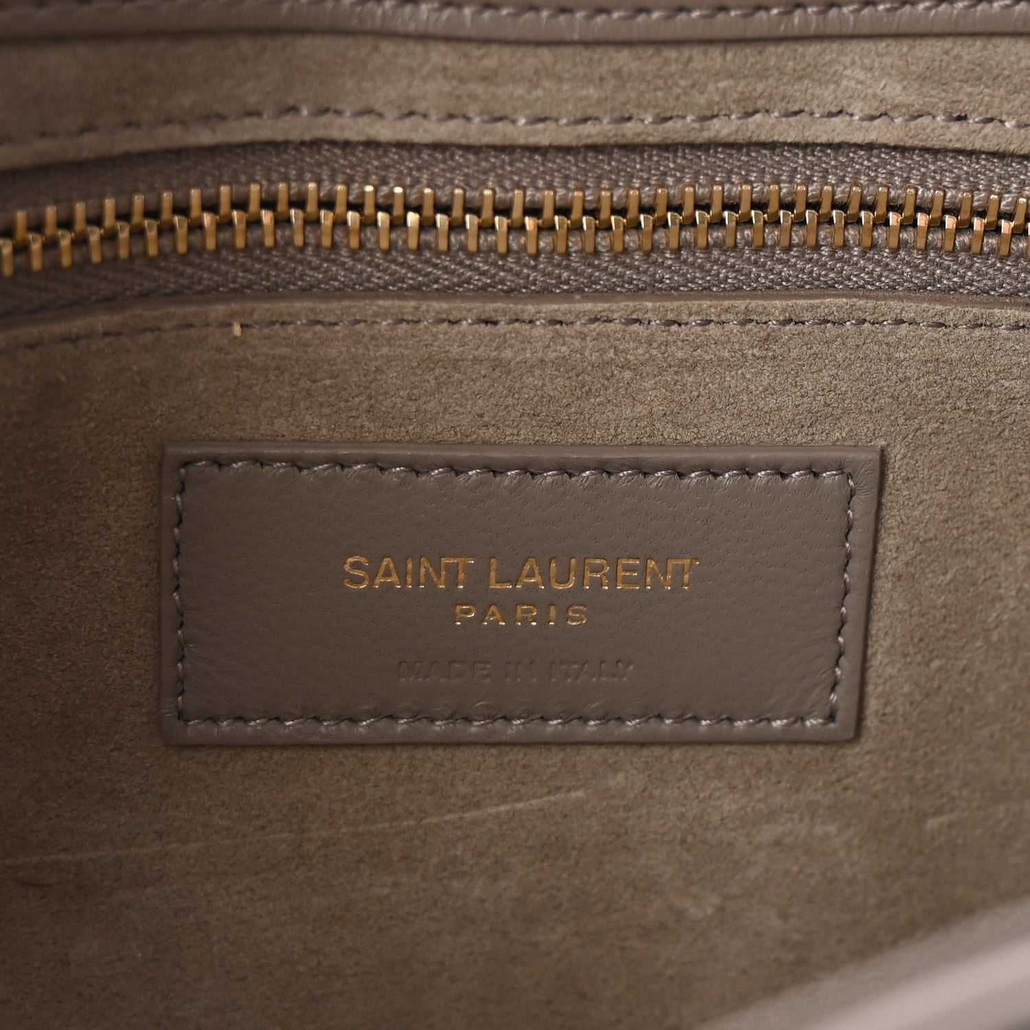 Saint Laurent Smooth Calfskin Le 5 A 7 Hobo Greyish Brown 6 of 9