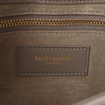 Saint Laurent Smooth Calfskin Le 5 A 7 Hobo Greyish Brown 6 of 9