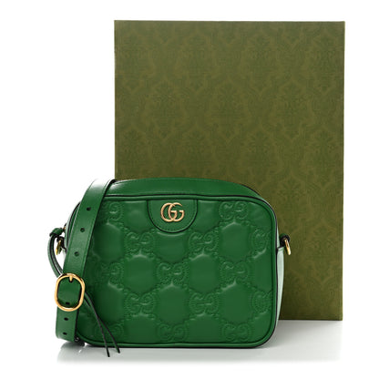 Gucci Calfskin GG Matelasse Shoulder Bag Spring Green Natural 14 of 14