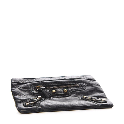 Balenciaga Agneau Classic Gold Hardware M Porte-Monnaie Coin Purse Black 4 of 7
