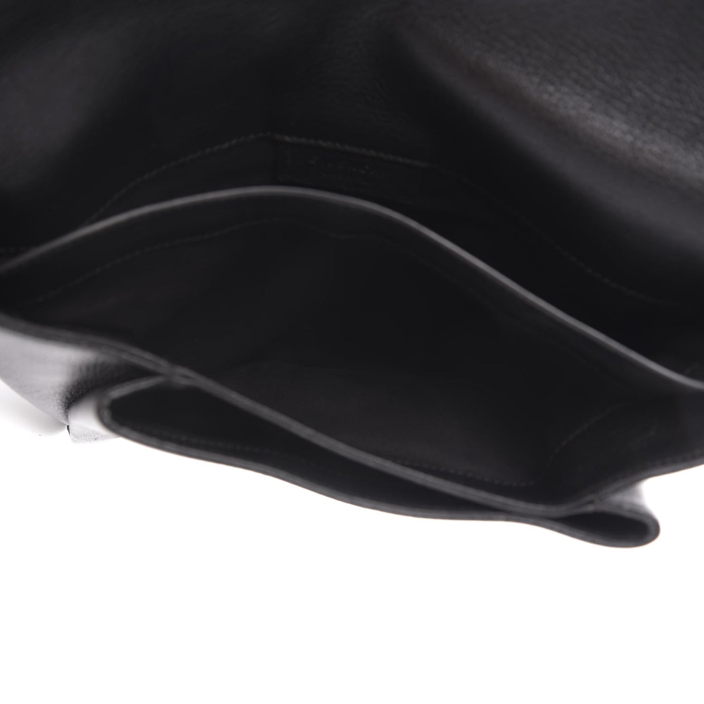 Sugar Goatskin Medium Antigona Envelope Clutch Black