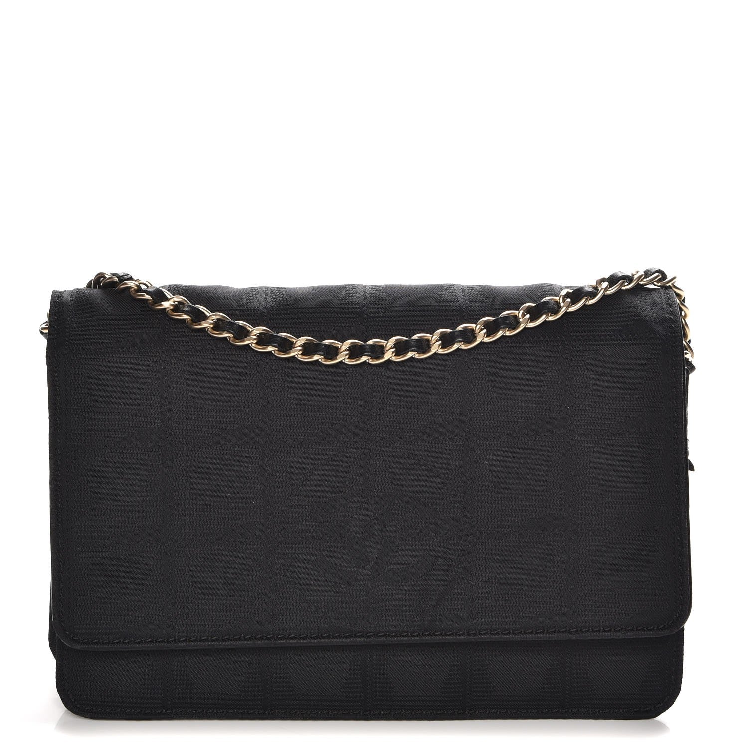 Chanel Nylon Travel Wallet On Chain WOC Black 1 of 9