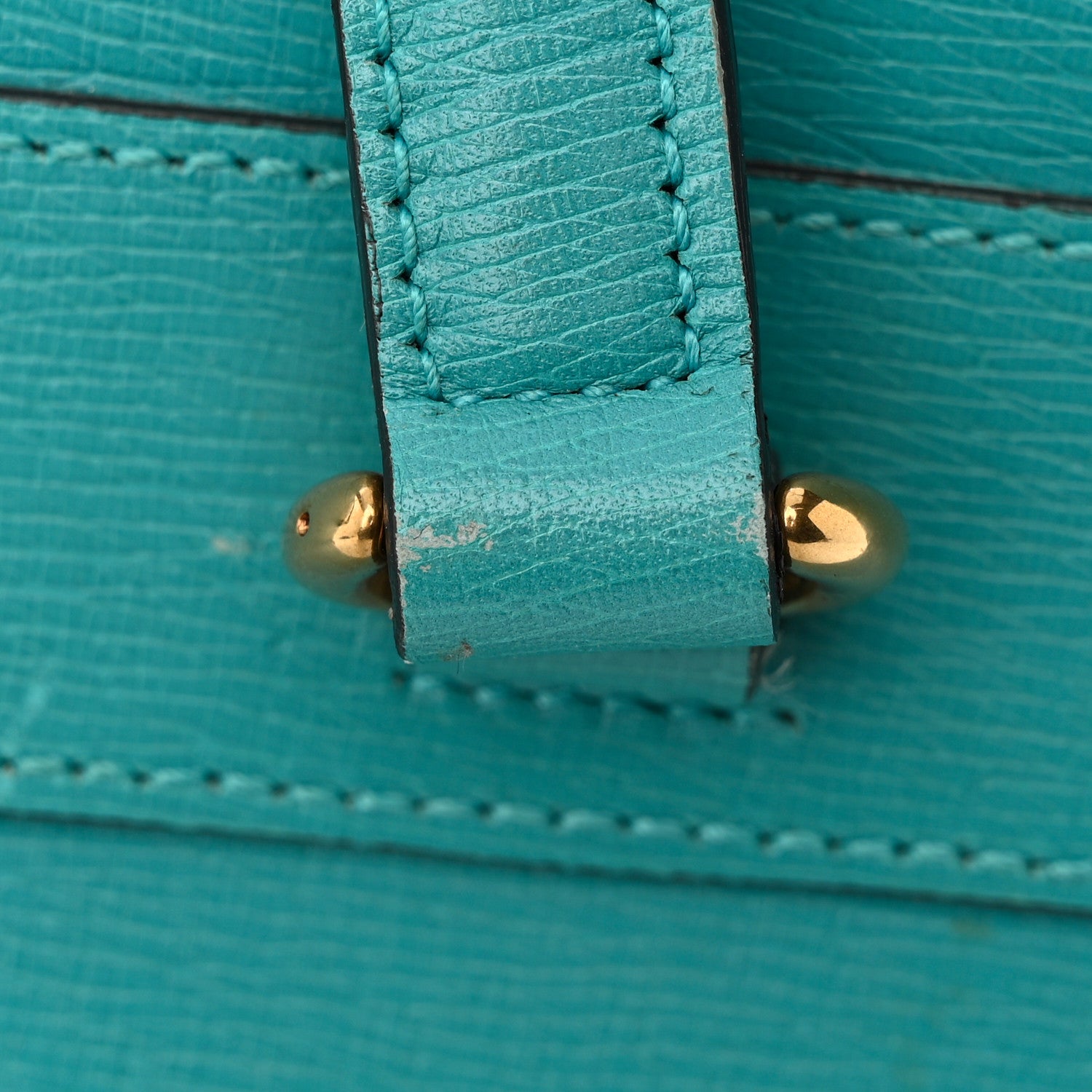 Gucci Textured Calfskin Medium Bright Bit Tote Blue 19 of 19