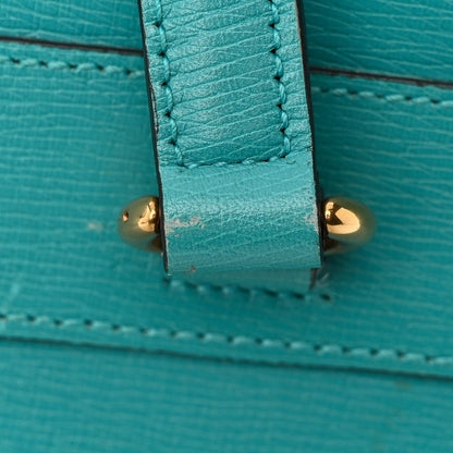 Gucci Textured Calfskin Medium Bright Bit Tote Blue 19 of 19