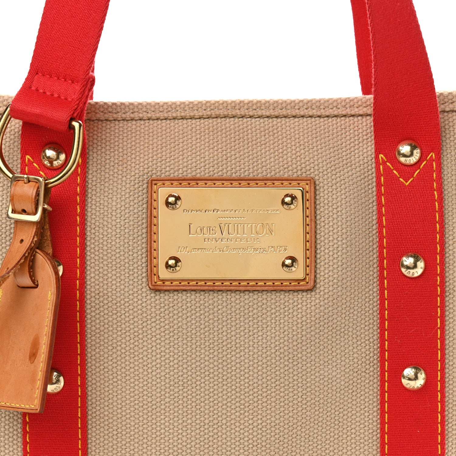 Louis Vuitton Toile Antigua Cabas MM Beige 6 of 10