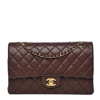 Chanel Lambskin Quilted Medium Double Flap Brown 1 of 19