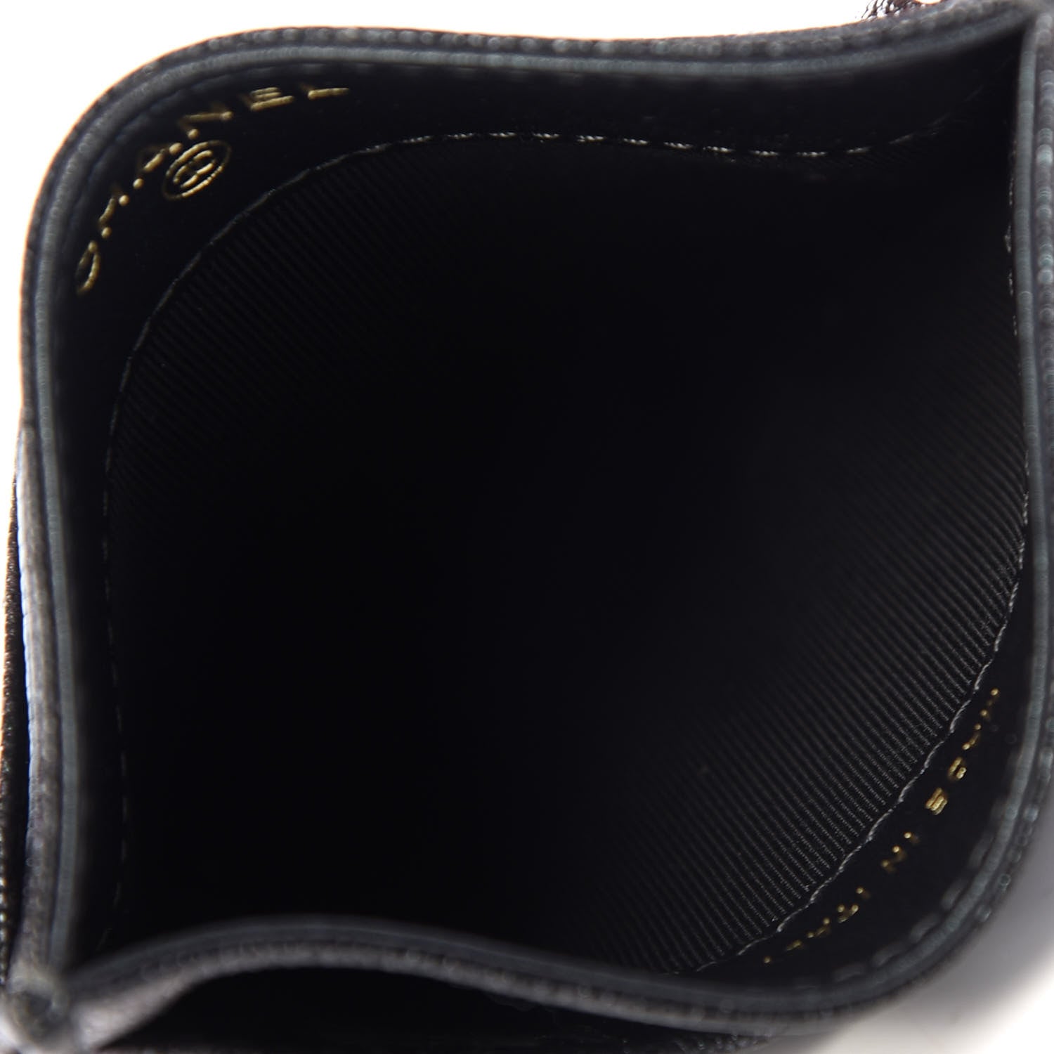 Chanel Iridescent Caviar Quilted Card Holder Black 8 of 9