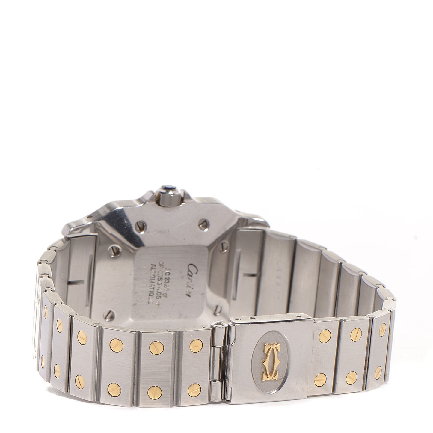 Stainless Steel 18K Yellow Gold 29mm Santos De Galbee Automatic Watch