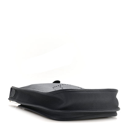 Hermes Taurillon Clemence Evelyne III PM Bleu Nuit 4 of 10