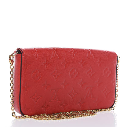 Louis Vuitton Empreinte Pochette Felicie Chain Wallet Cherry 4 of 13
