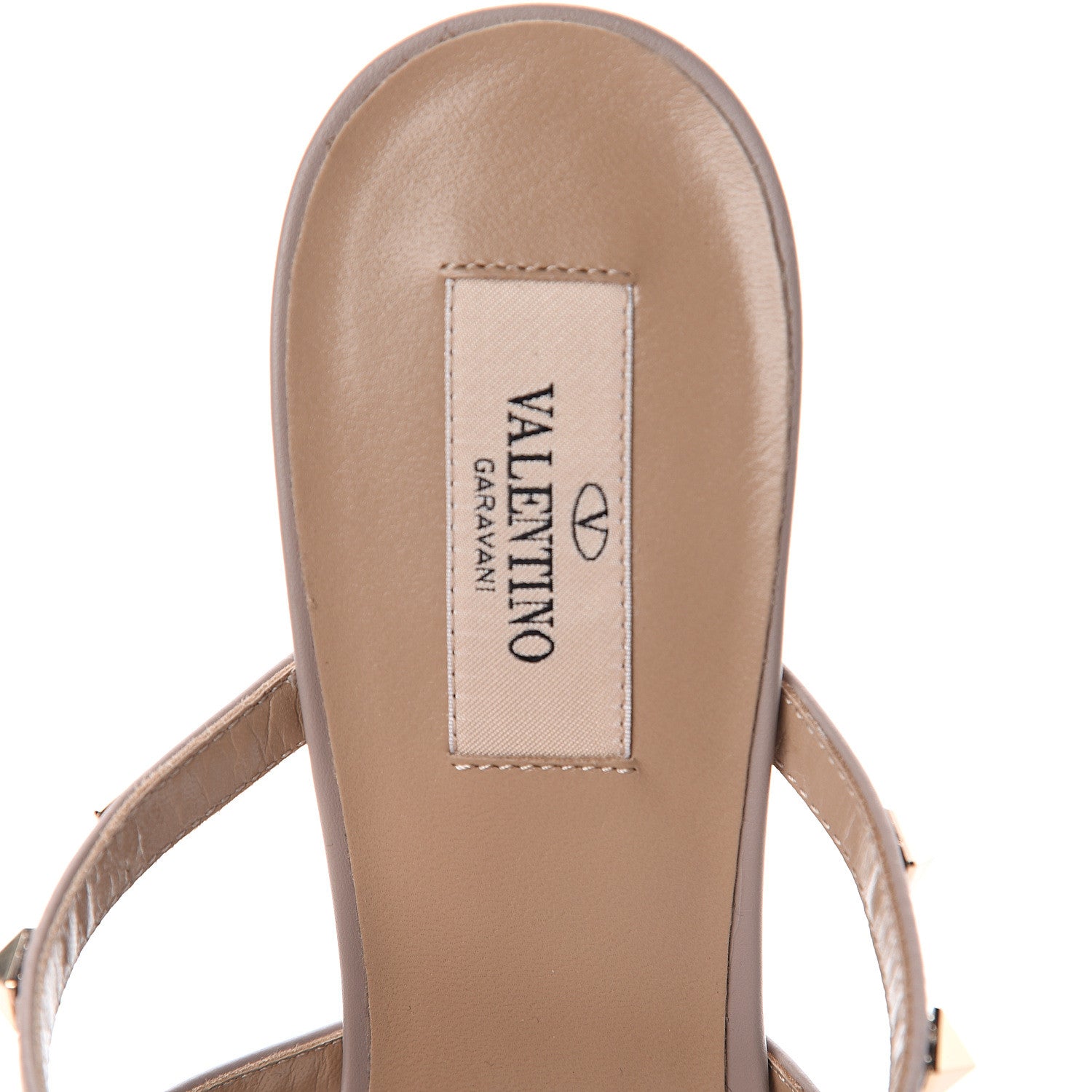Valentino Garavani Pebbled Calfskin Rockstud 50mm Cage Mules 40 Poudre 5 of 7