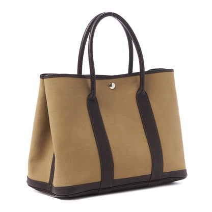 Hermes Buffle Skipper Toile Garden Party 36 MM Tote Olive 2 of 7