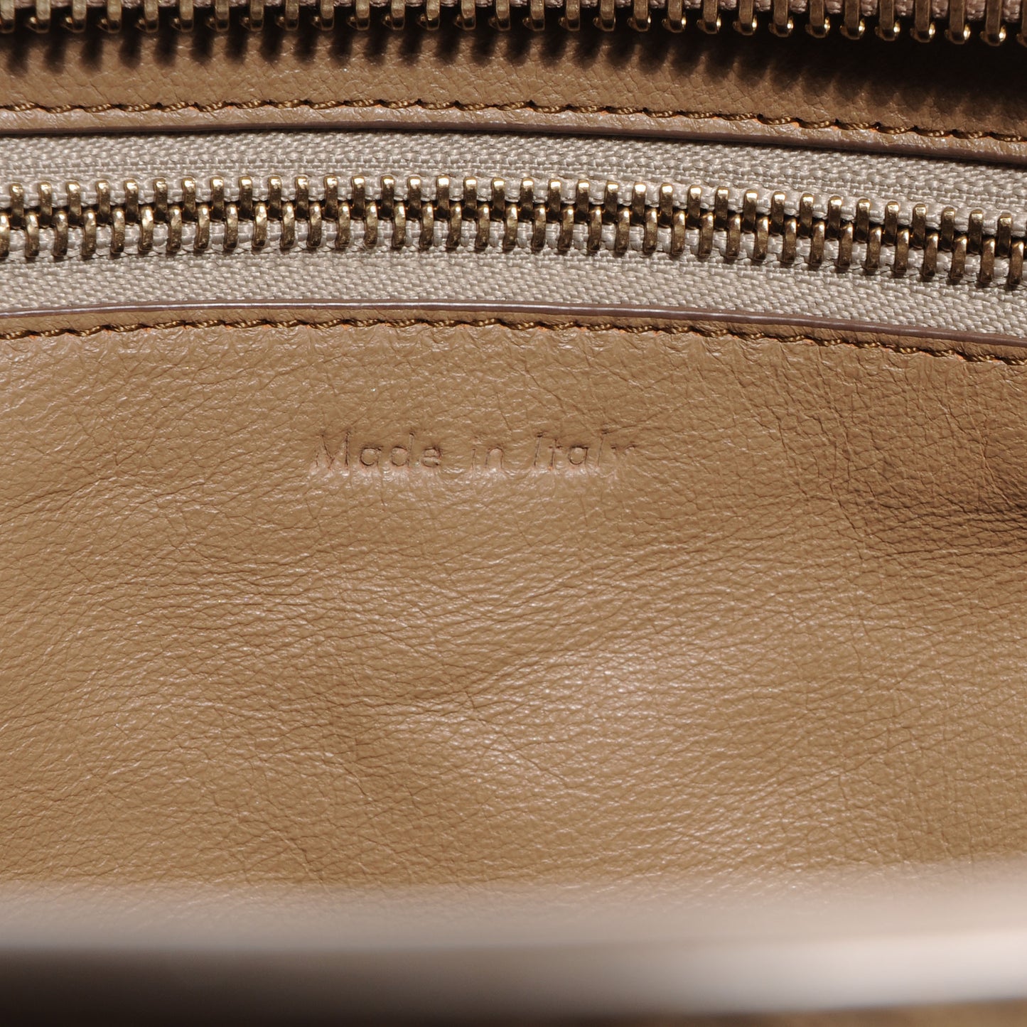 Smooth Calfskin Mini Luggage Camel