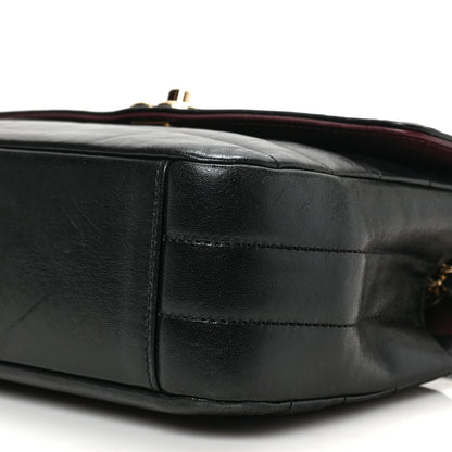 Chanel Shiny Lambskin Quilted Small Chevron Miroir Black 9 of 9