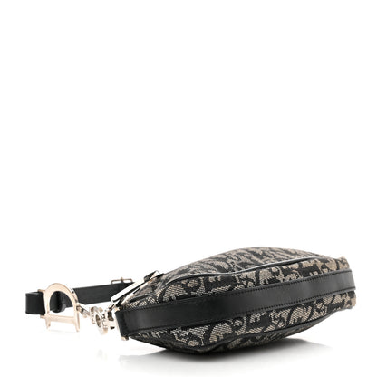 Christian Dior Monogram Shoulder Bag Pochette Black 4 of 12