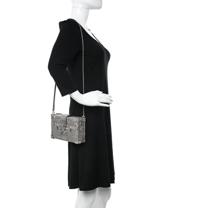 Louis Vuitton Lizard Petite Malle Silver 2 of 10