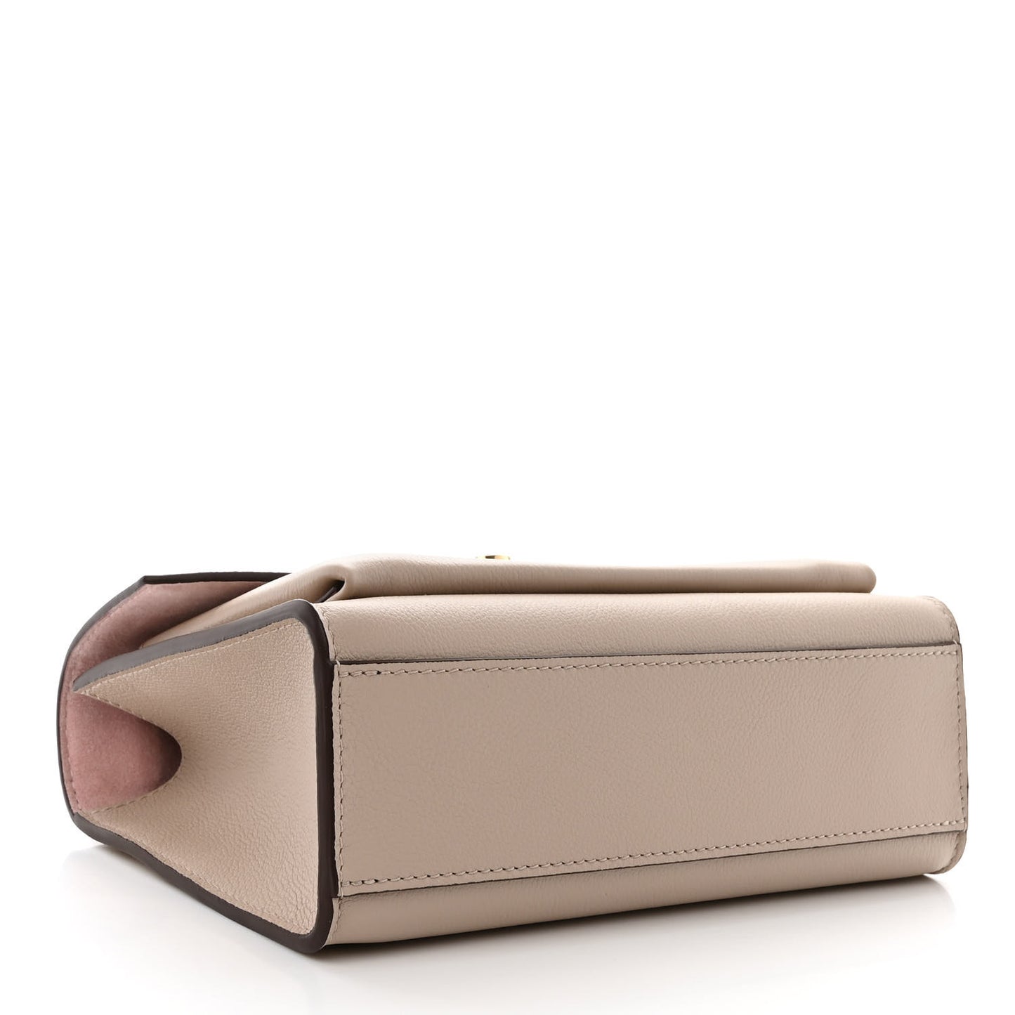 Soft Calfskin Mylockme Chain Bag BB Greige