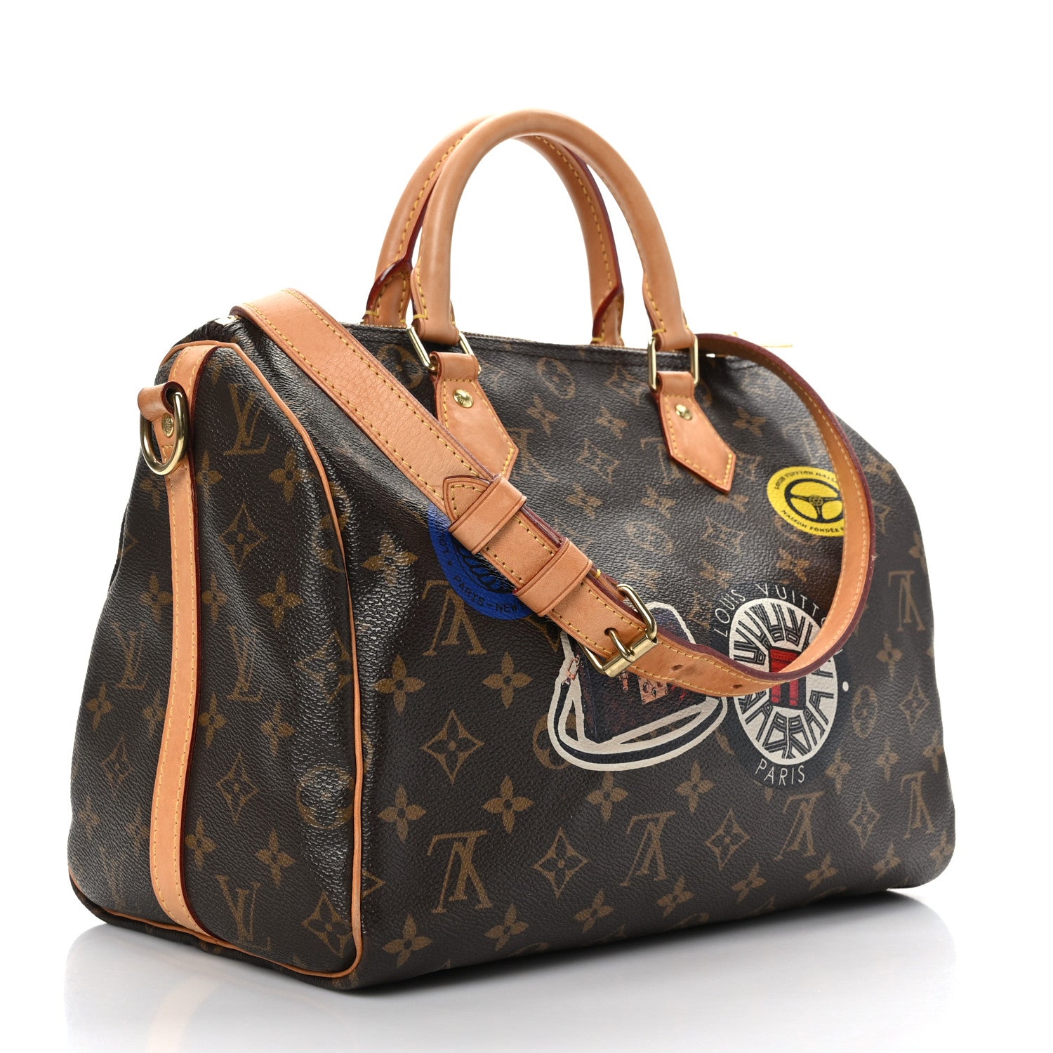Louis Vuitton Monogram World Tour Speedy Bandouliere 30 2 of 11