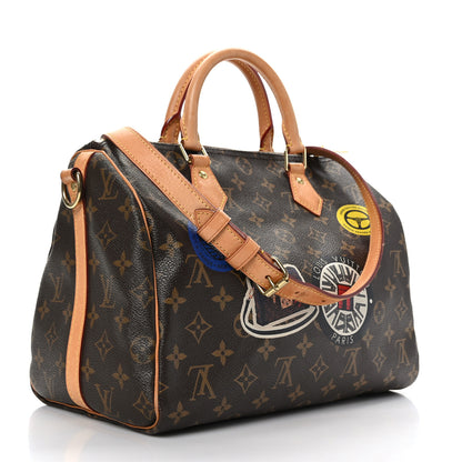 Louis Vuitton Monogram World Tour Speedy Bandouliere 30 2 of 11