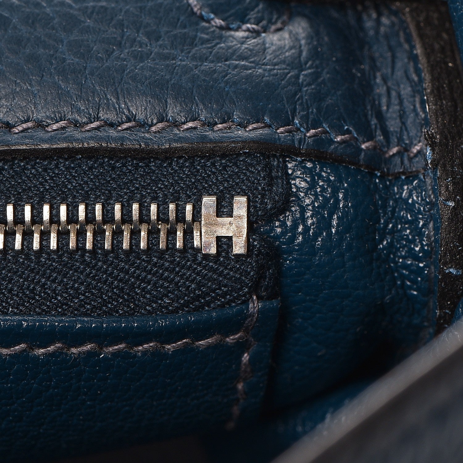 Hermes Taurillon Clemence Kelly Retourne 32 Bleu De Prusse 13 of 32