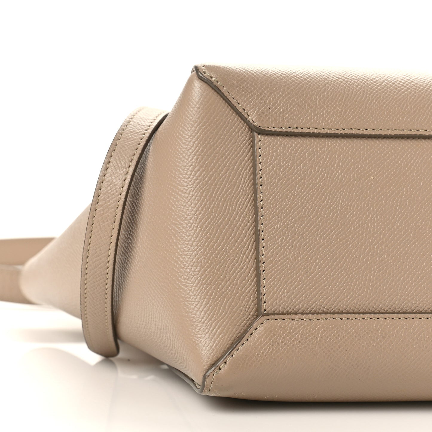 Grained Calfskin Nano Belt Bag Light Taupe