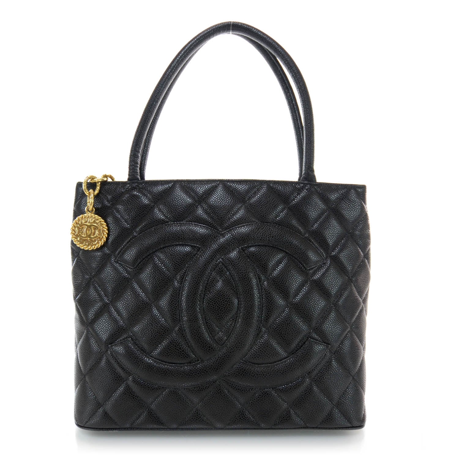 Chanel Caviar Medallion Tote Black 1 of 7
