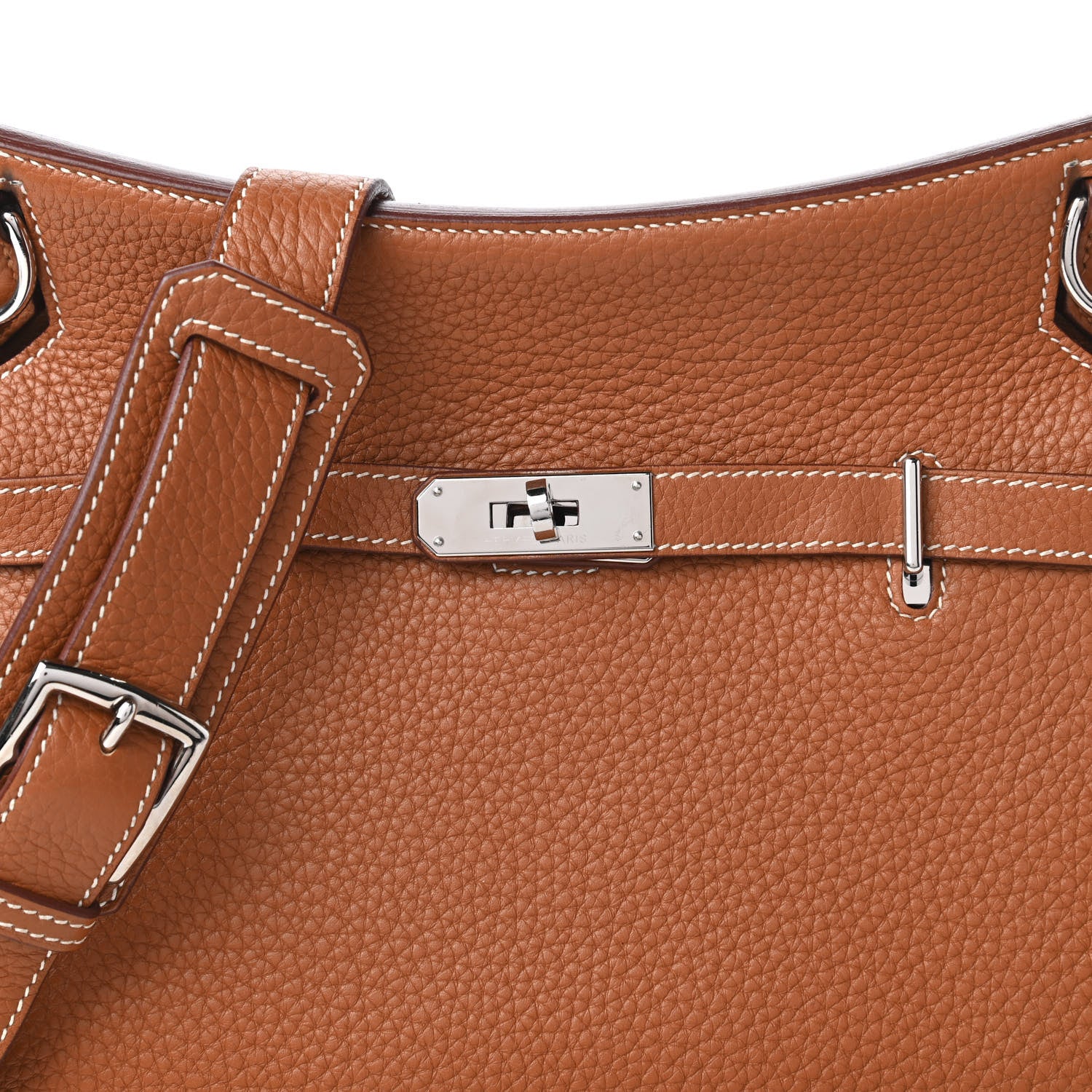 Hermes Taurillon Clemence Jypsiere 28 Gold 11 of 12