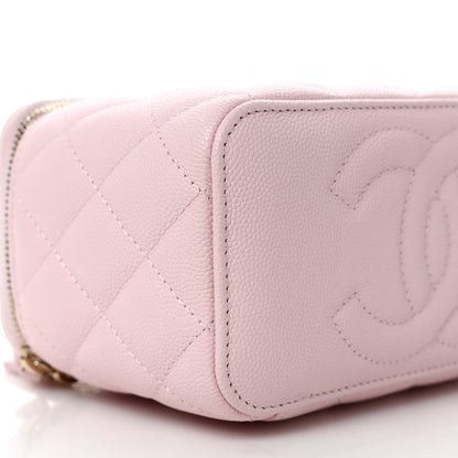 Chanel Caviar Quilted Small Vanity Case With Chain Light Pink 8 of 10