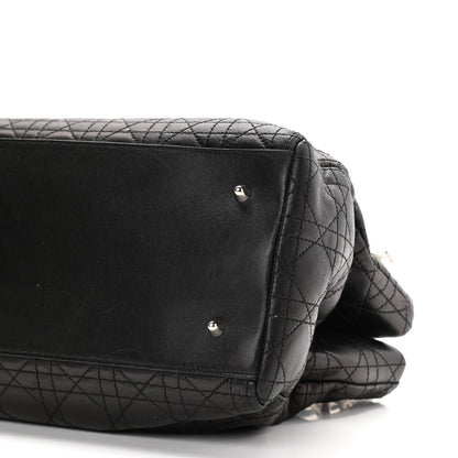 Christian Dior Lambskin Cannage Lady Dior Shoulder Bag Black 10 of 14