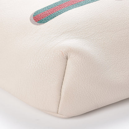 Gucci Grained Calfskin Logo Belt Bag White 8 of 9