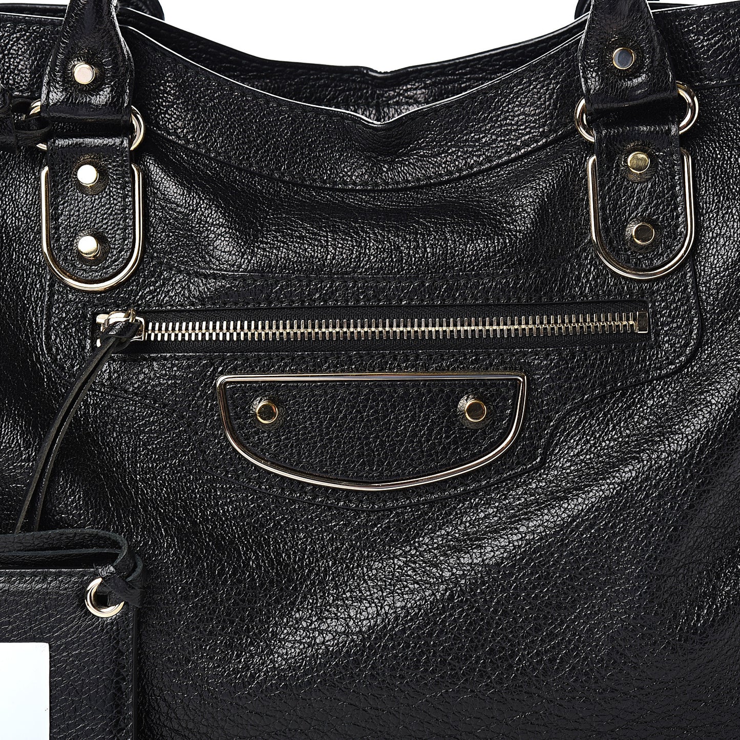 Chevre Gold Metallic Edge Hardware City Black
