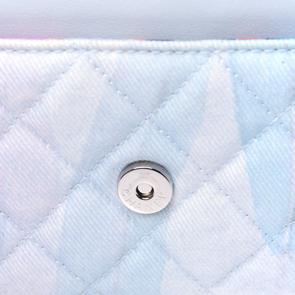 Chanel Canvas Quilted Jungle Jeans Wallet on Chain WOC Multicolor 10 of 19