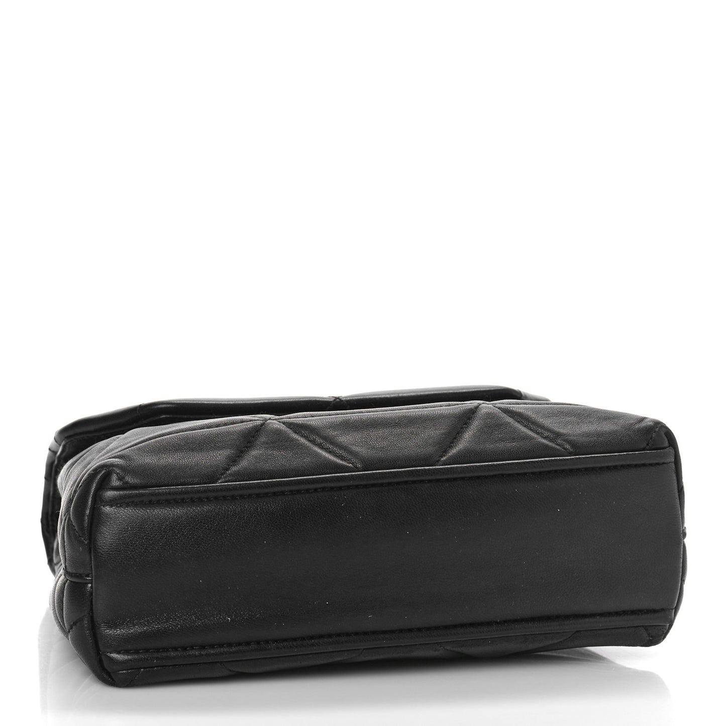 Nappa Triangle Stitched Small Spectrum Bag Black