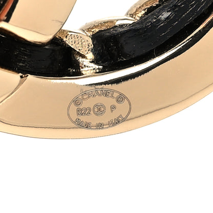 Chanel Lambskin Chain CC Chain Brooch Black Gold 4 of 4