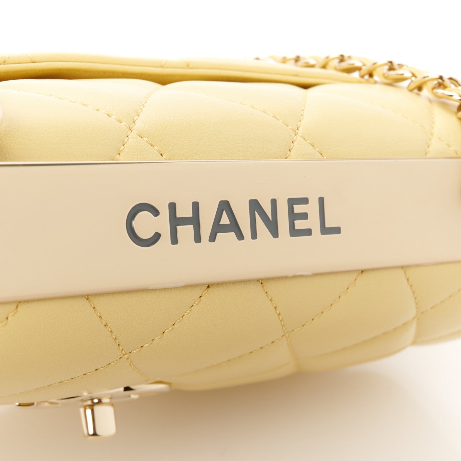 Chanel Lambskin Quilted Medium Trendy CC Flap Yellow 9 of 14