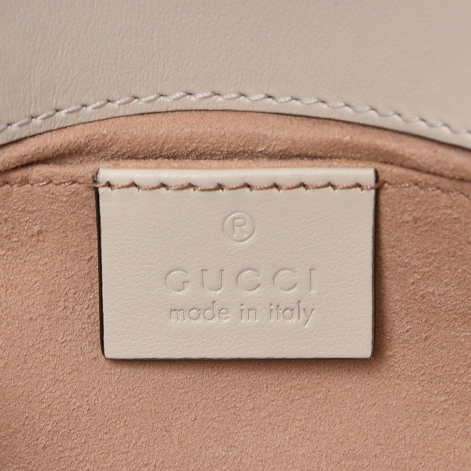 Gucci Calfskin Matelasse Mini GG Marmont Shoulder Bag White 6 of 8