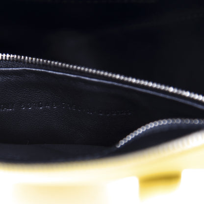 Balenciaga Shiny Day Calfskin Logo XS Triangle Duffle Jaune Black 9 of 11