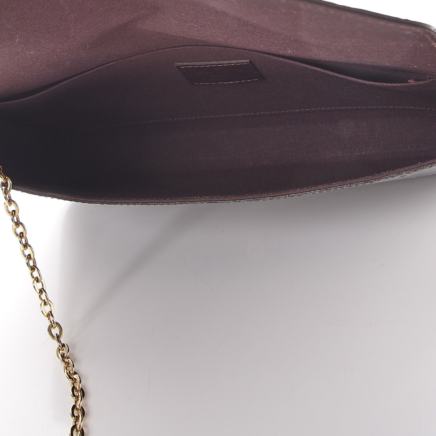 Vernis Pochette Felicie Chain Wallet Amarante