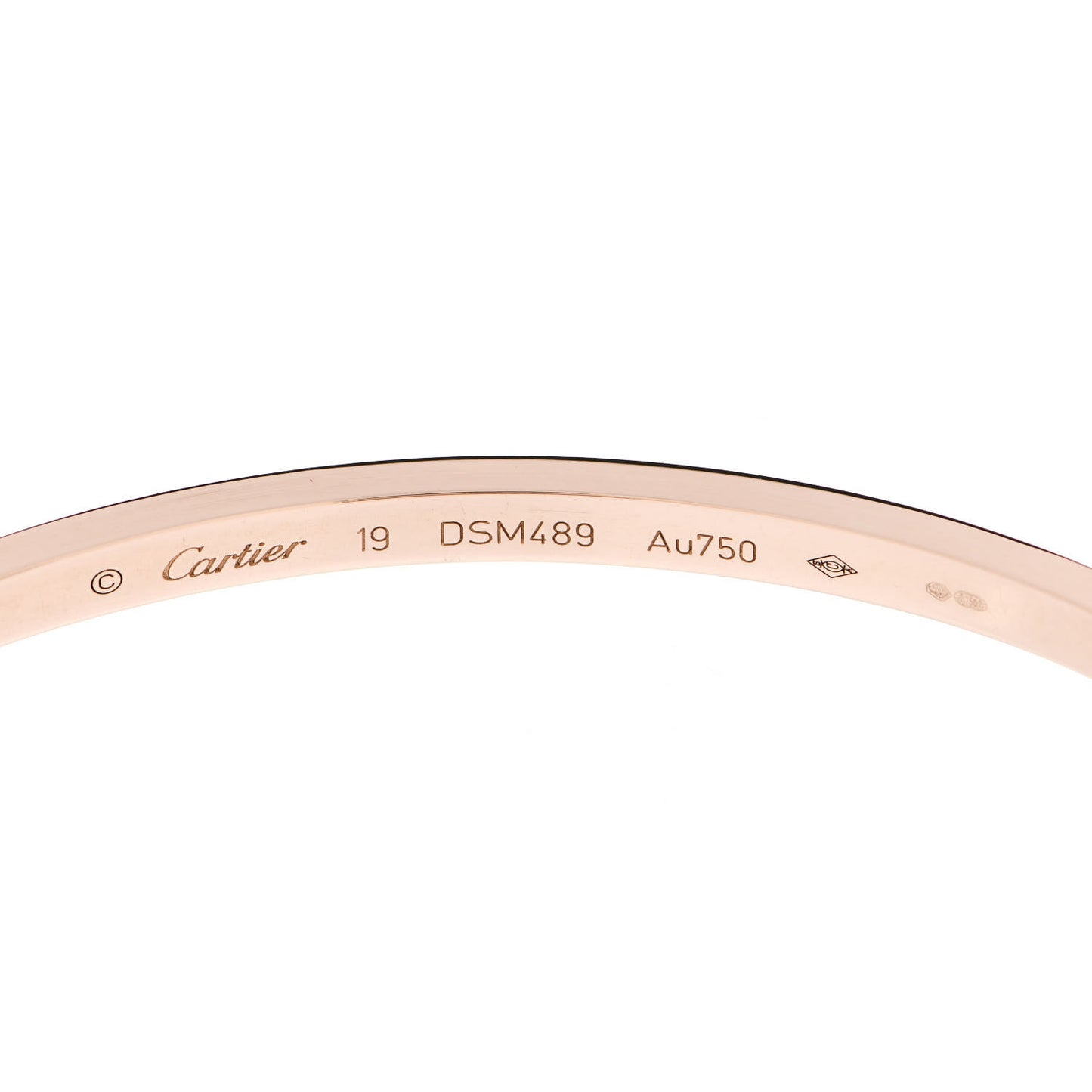 18K Pink Gold Small LOVE Bracelet 19