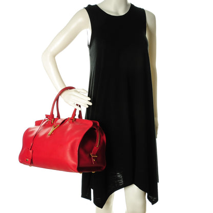 Saint Laurent Calfskin Medium Classic Cabas Y Red 2 of 7