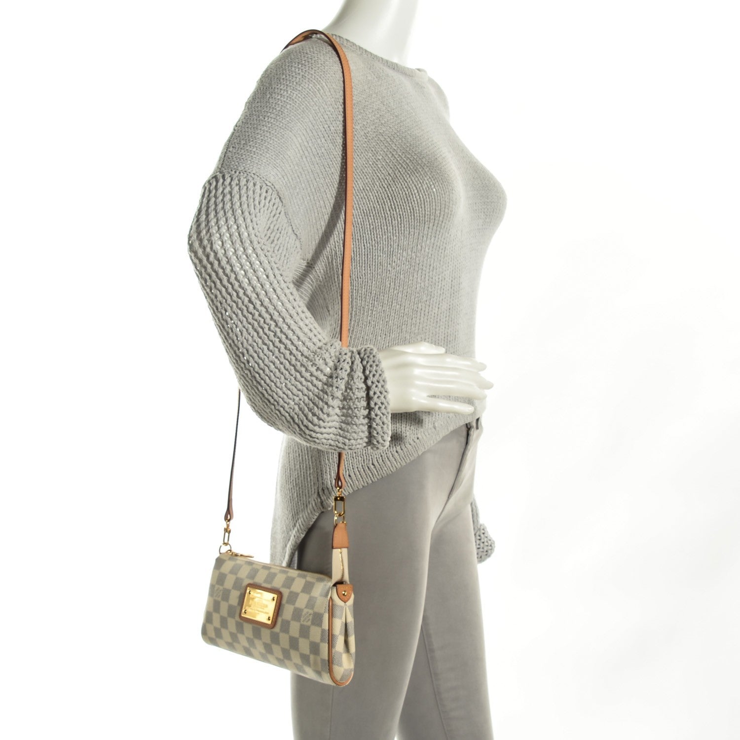 Louis Vuitton Damier Azur Eva Clutch 2 of 7