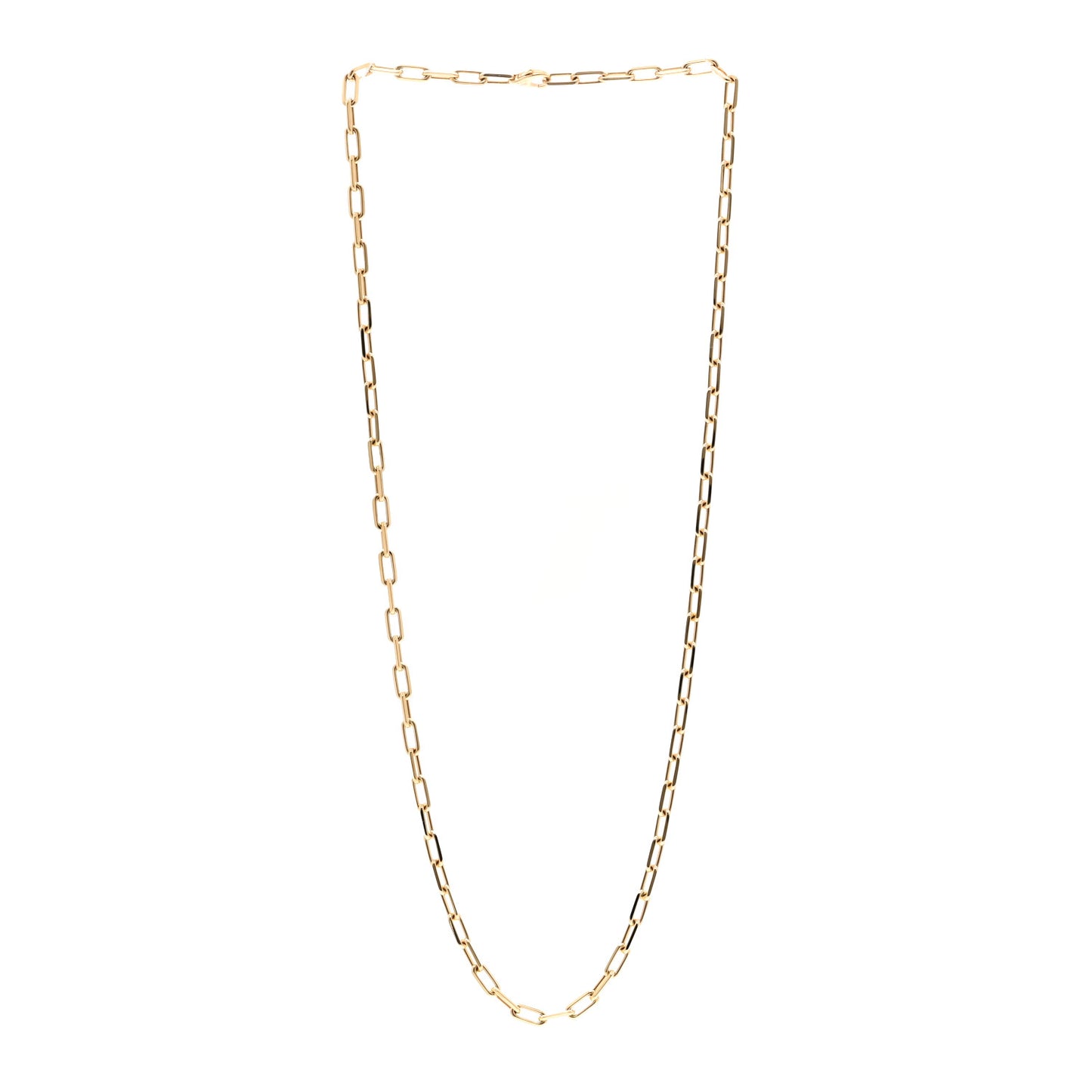 18K Yellow Gold SM Santos De Cartier Link Necklace