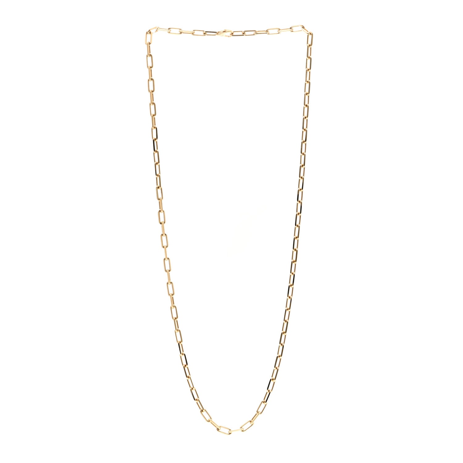 Cartier 18K Yellow Gold SM Santos De Cartier Link Necklace 3 of 4