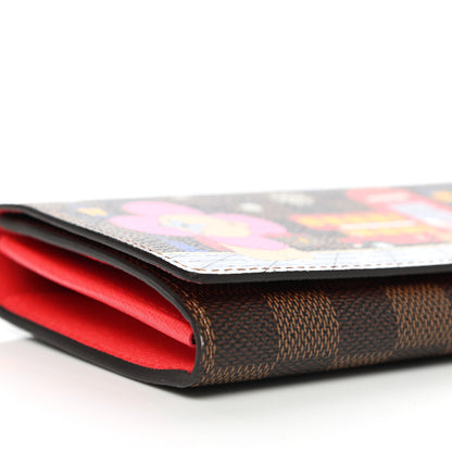 Louis Vuitton Damier Ebene 2021 Christmas Animation London Sarah Wallet 5 of 8