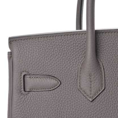 Hermes Togo Birkin 30 Etain 19 of 33