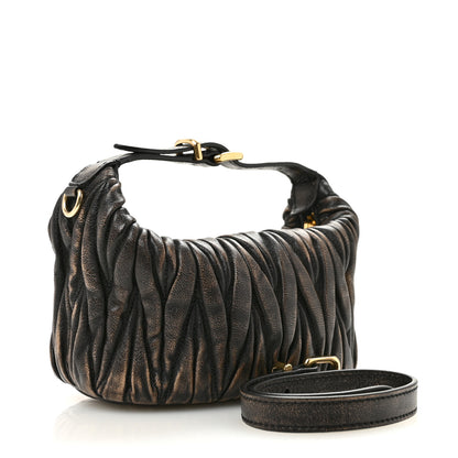 Miu Miu Nappa Matelasse Pouch Sand Coffee 3 of 11